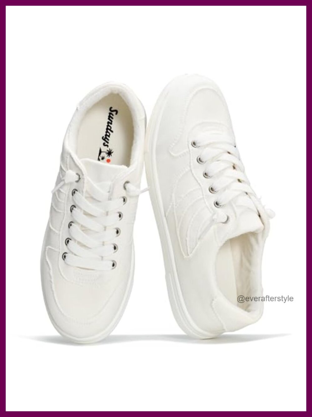 Women's Canvas Sneakers Memory Foam Insole Lace Up Walking Shoes